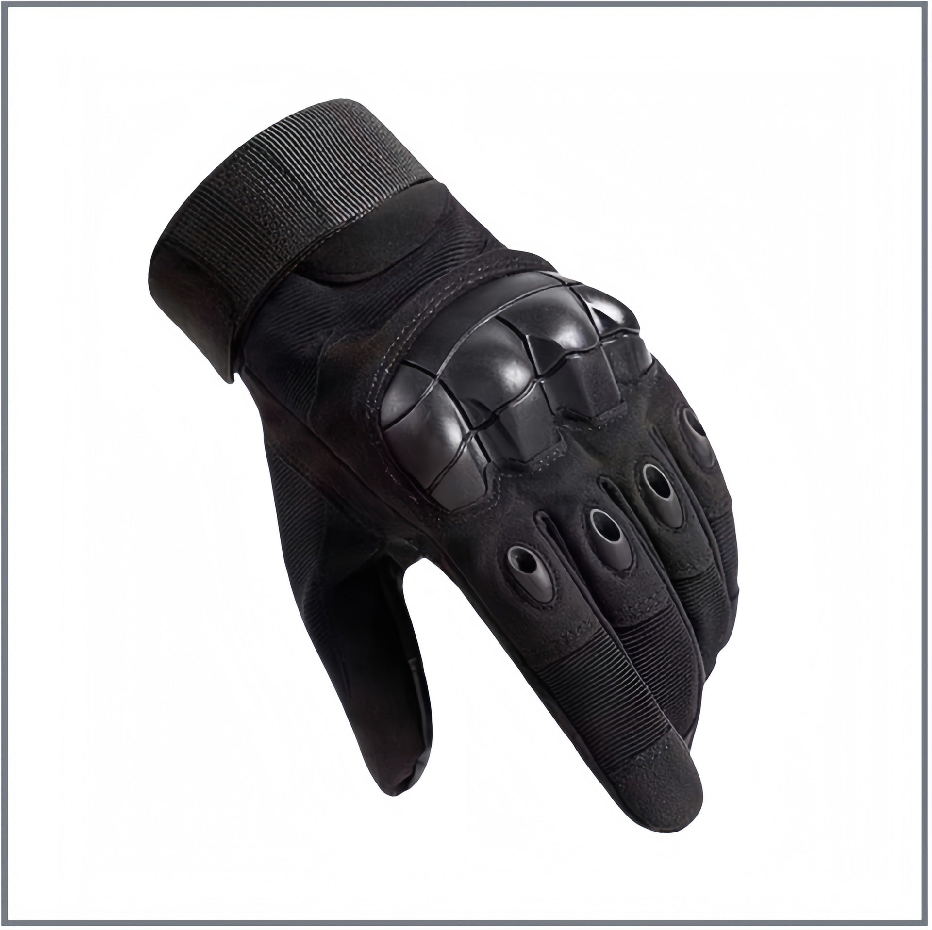 Tactical Full-Finger Gloves for Men, Softshell Protective Palm Pads,